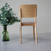 NordicStory Pack of upholstered solid oak dining chairs from the Mauritz collection Furniture in Nordic beige color with a modern design Oak.