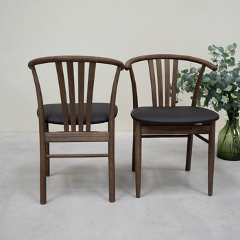 VESKOR Pack of 2 or 4 Solid Oak Dining Chairs Dagmar
