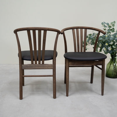 VESKOR Pack of 2 or 4 Solid Oak Dining Chairs Dagmar