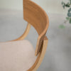 VESKOR Pack of 2 or 4 Dining Chairs in Solid Oak Lucas, Gray or Beige Upholstery
