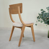 VESKOR Pack of 2 or 4 Dining Chairs in Solid Oak Lucas, Gray or Beige Upholstery