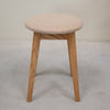 NordicStory Pack of 2 or 4 Diana Solid Wood Dining Stools, upholstery