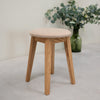NordicStory Pack of 2 or 4 Diana Solid Wood Dining Stools, upholstery