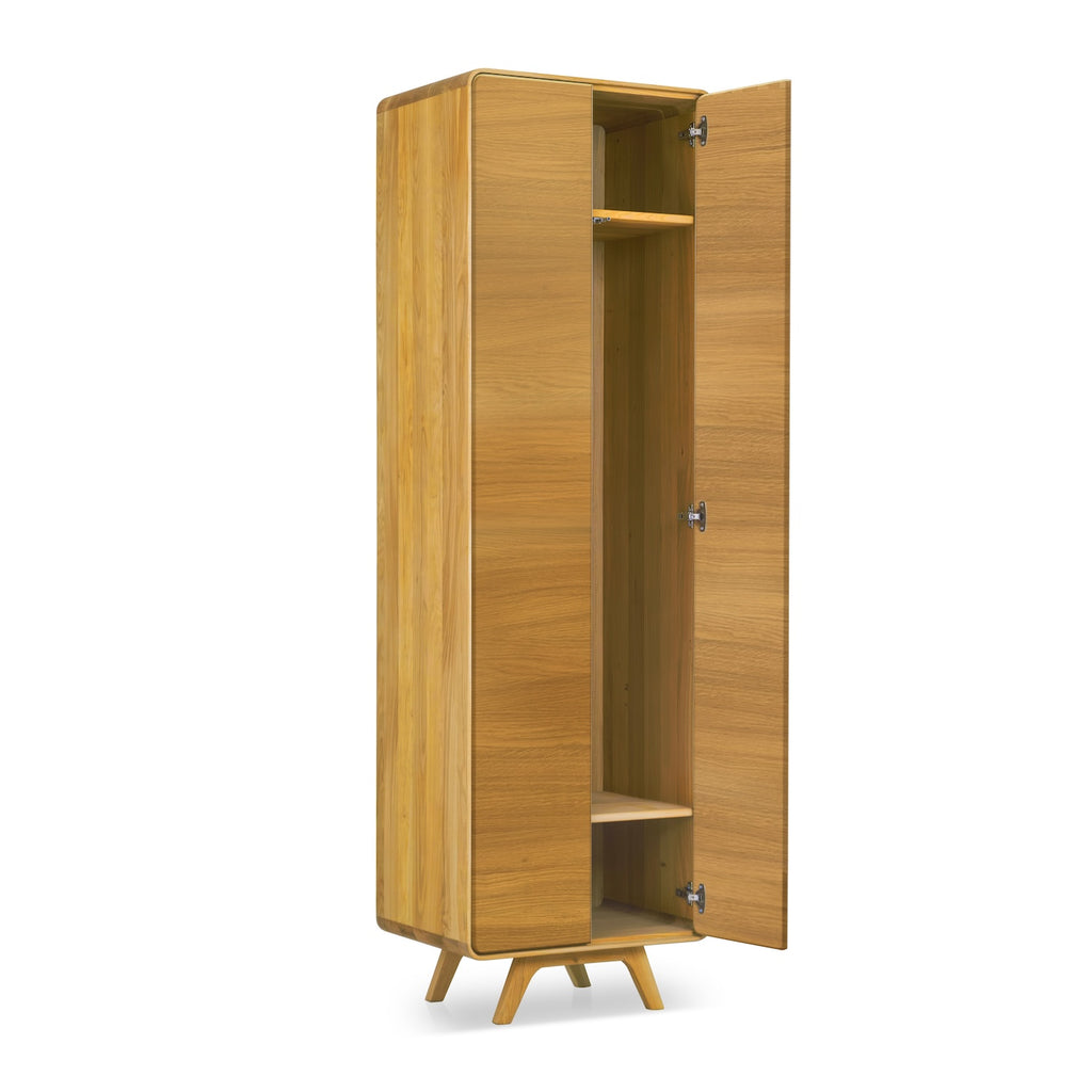 NordicStory Cabinet with 2 doors in solid oak Geneva, 60 x 45 x 200 cm.