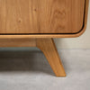 Solid wood oak display cabinet Geneva 2 RobleStore NordicStory