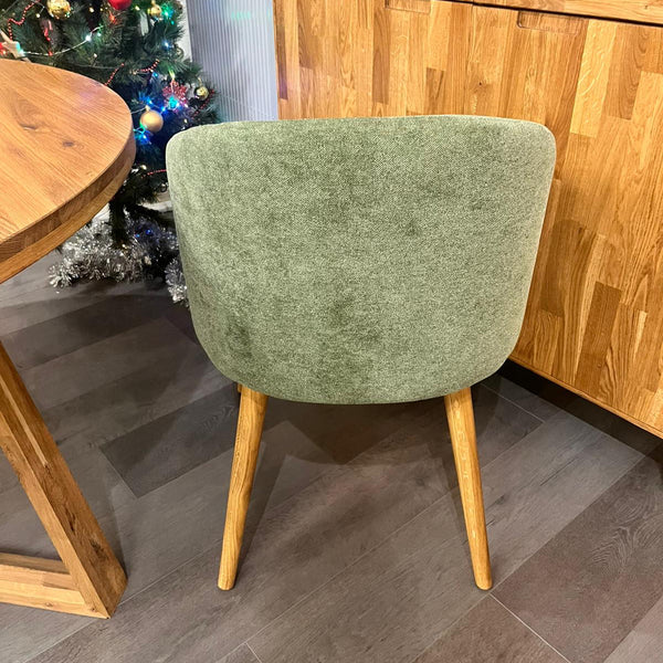 Solid oak armchair Ana with upholstery | VESKOR