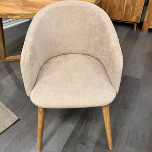 Solid oak armchair Ana with upholstery | VESKOR