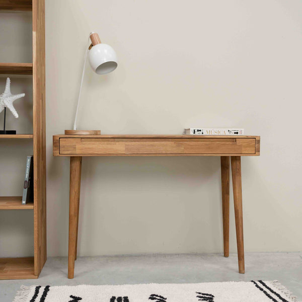 Escandi solid oak dressing table, 110 x 43 x 75 cm. | NordicStory
