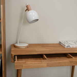 Escandi solid oak dressing table, 110 x 43 x 75 cm. | NordicStory
