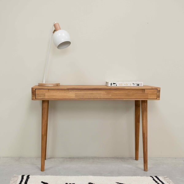 Escandi solid oak dressing table, 110 x 43 x 75 cm. | NordicStory