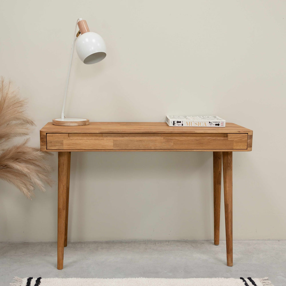 Escandi solid oak dressing table, 110 x 43 x 75 cm. | NordicStory