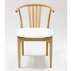 Veskor Pack of 2 or 4 Dagmar Solid Oak Dining Chairs, upholstered in White Oak.Store