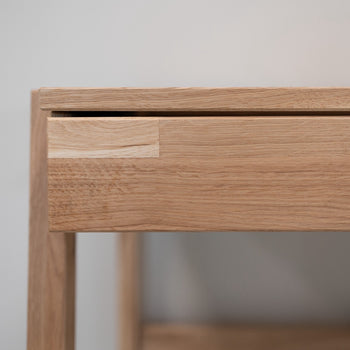 Eric solid oak desk, 120 x 65 x 75 cm. | NordicStory