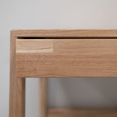 Eric solid oak desk, 120 x 65 x 75 cm. | NordicStory