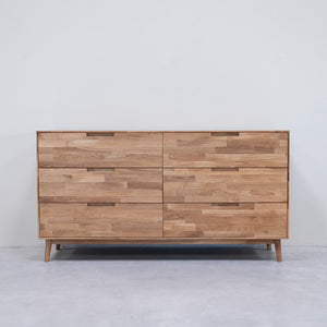 Escandi 4 solid oak dresser chest of drawers 