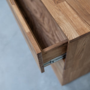 Escandi 4 solid oak dresser chest of drawers 