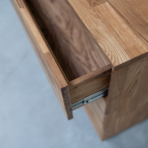Escandi 4 solid oak dresser chest of drawers 