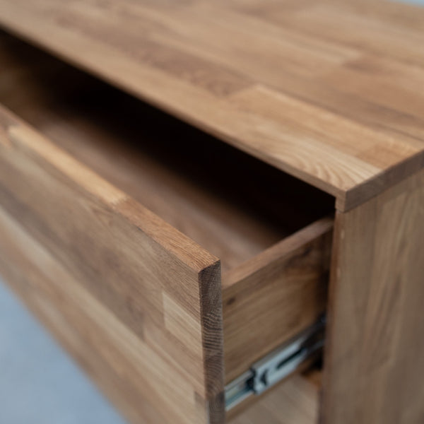 Escandi 4 solid oak dresser chest of drawers 