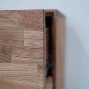 Escandi 4 solid oak dresser chest of drawers 