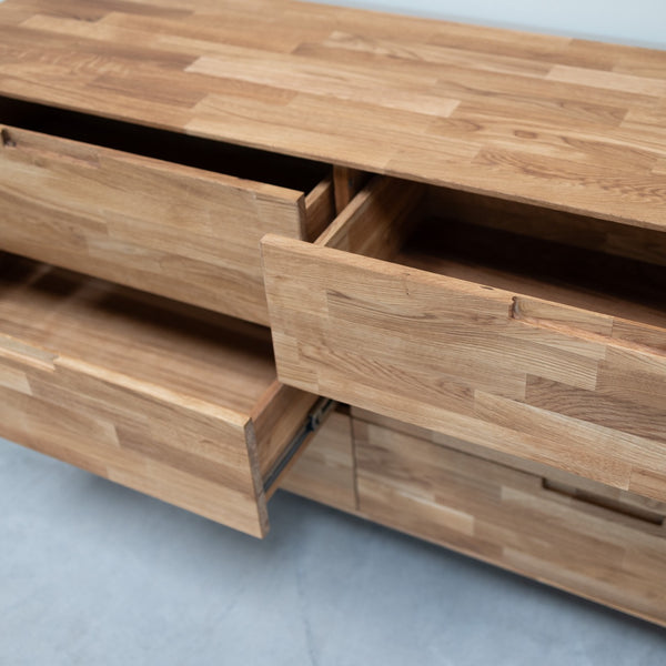 Escandi 4 solid oak dresser chest of drawers 