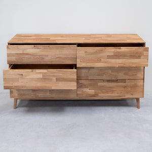 Escandi 4 solid oak dresser chest of drawers 