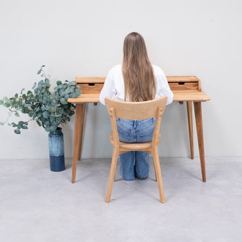 Ana solid oak desk, 120 x 65 x 84,5 cm. | NordicStory