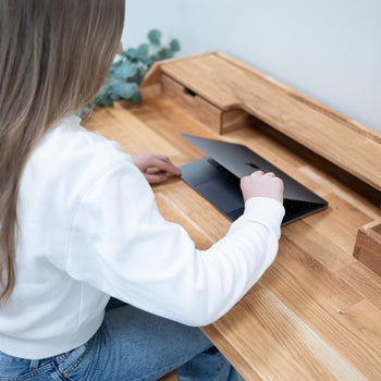 Ana solid oak desk, 120 x 65 x 84,5 cm. | NordicStory