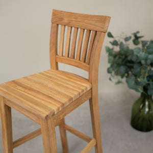 Provance solid oak bar stool | NordicStory