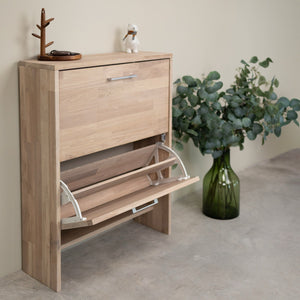 Arizona solid oak shoe rack | NordicStory
