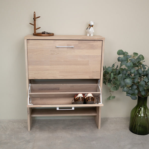 Arizona solid oak shoe rack | NordicStory
