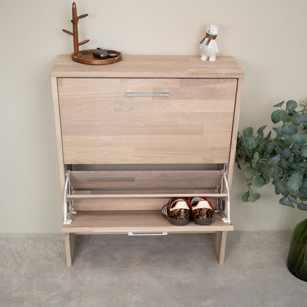 Arizona solid oak shoe rack | NordicStory
