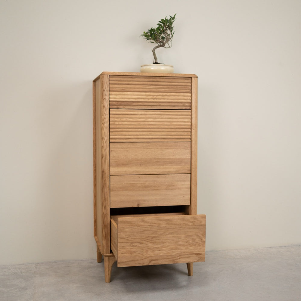 Oxford 5.1 solid oak chest of drawers | NordicStory