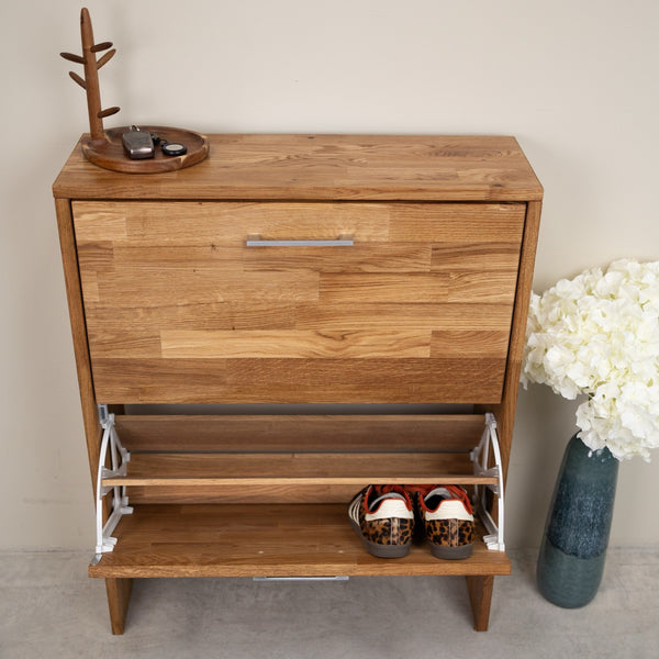 Arizona solid oak shoe rack | NordicStory
