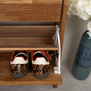 Arizona solid oak shoe rack | NordicStory
