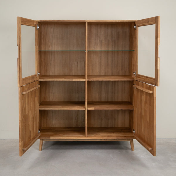 Escandi 3 solid oak display cabinet | NordicStory