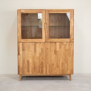 Escandi 3 solid oak display cabinet | NordicStory