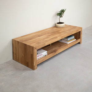 Solid oak TV cabinet Kaira