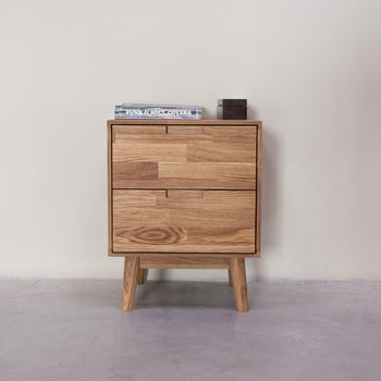 Bedside table in solid oak Escandi