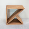 Side table, bedside table in solid oak wood Denmark