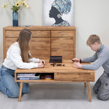 Escandi 8 solid oak coffee table