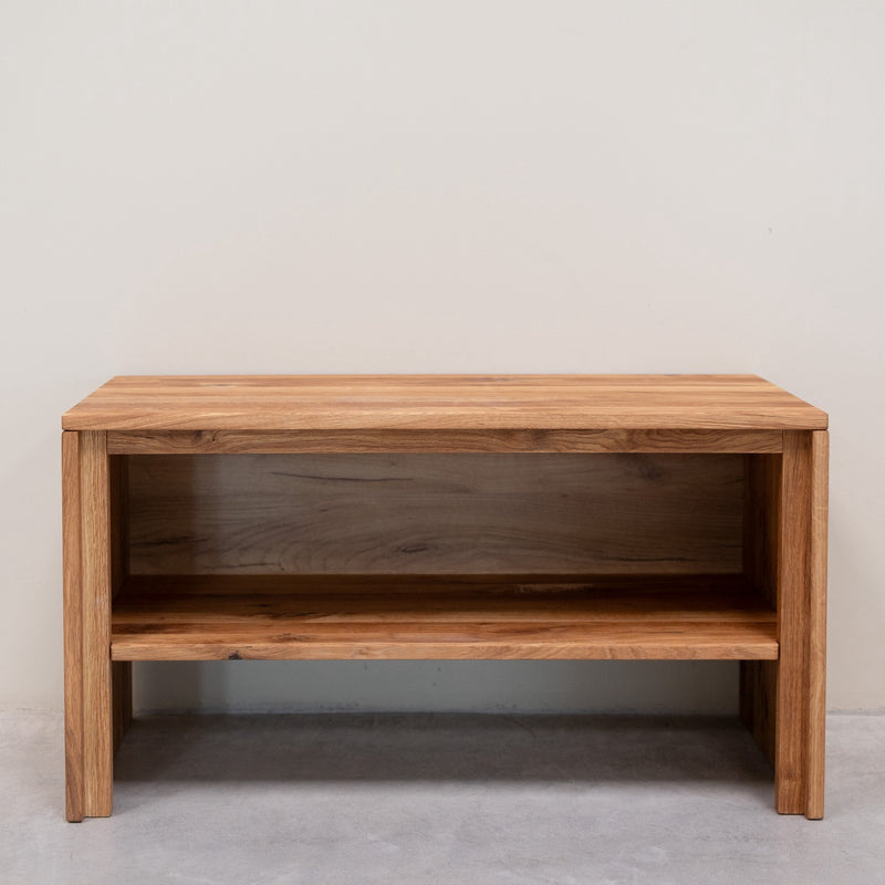 Solid oak shoe rack Pola