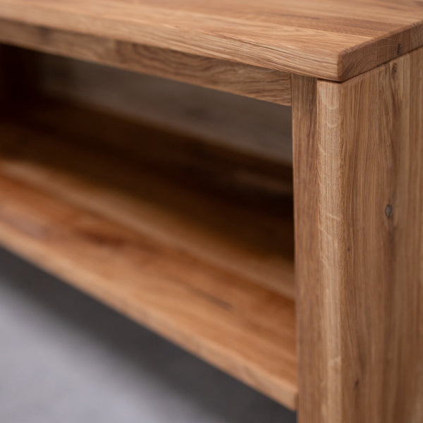 Solid oak shoe rack Pola