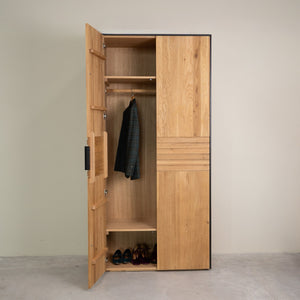 Runa solid oak 2-door wardrobe | NordicStory