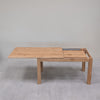 Extendable dining table in solid oak L2