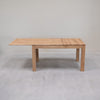 Extendable dining table in solid oak L2