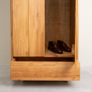 Armario de 2 puertas de madera maciza roble Geneva | NordicStory