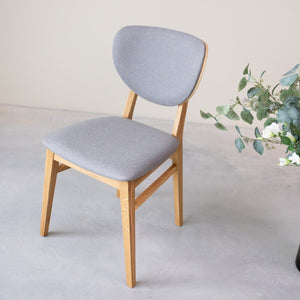 Pack of 2 or 4 Nova Dining Chairs, Solid Oak Frame, Upholstery | NordicStory