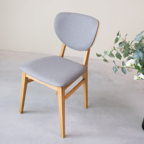 Pack of 2 or 4 Nova Dining Chairs, Solid Oak Frame, Upholstery | NordicStory