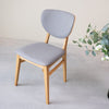 Pack of 2 or 4 Nova Dining Chairs, Solid Oak Frame, Upholstery | NordicStory