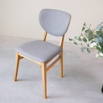 Pack of 2 or 4 Nova Dining Chairs, Solid Oak Frame, Upholstery | NordicStory